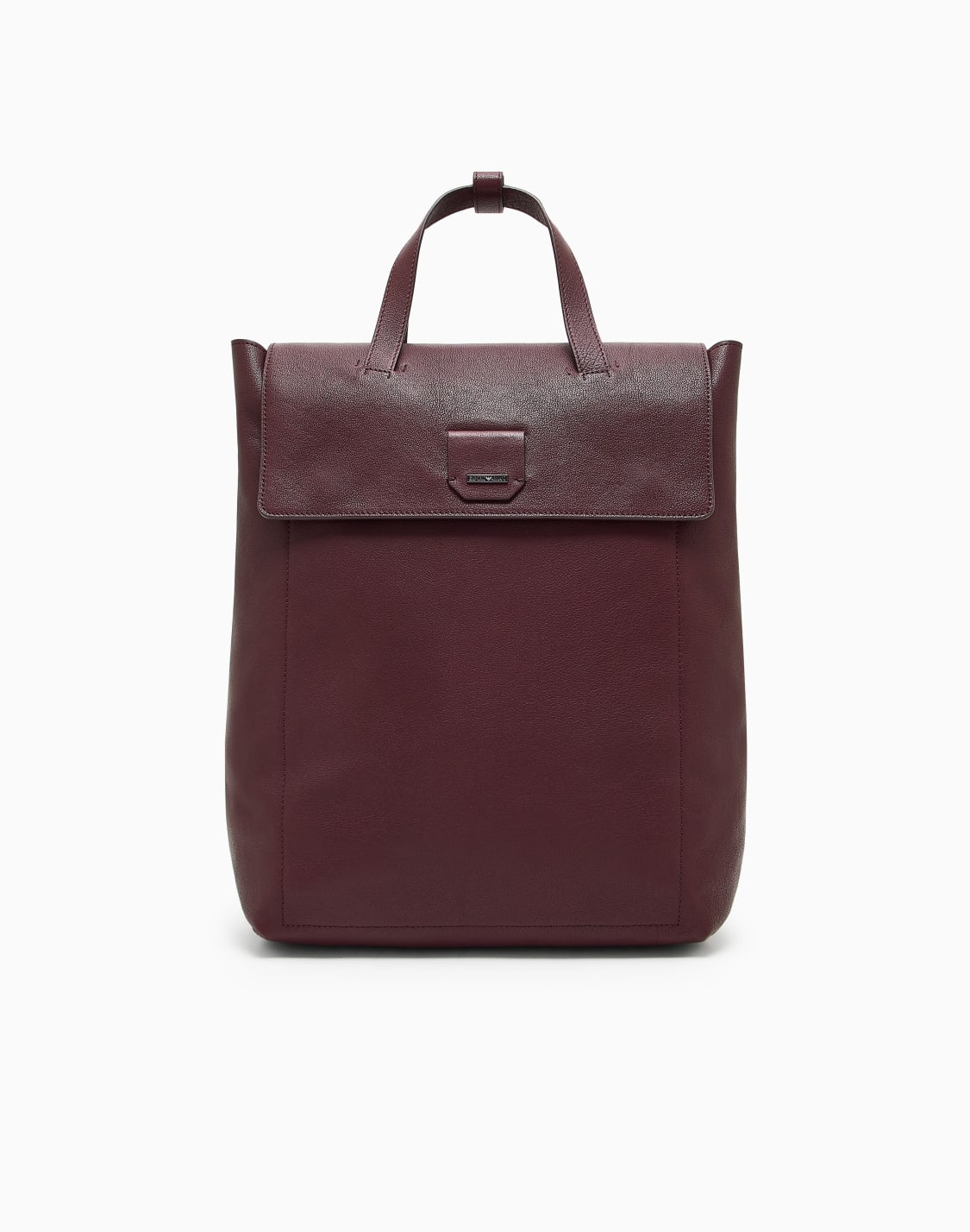 バックパック-バッファロレザ-バガンディ--emporio-armani