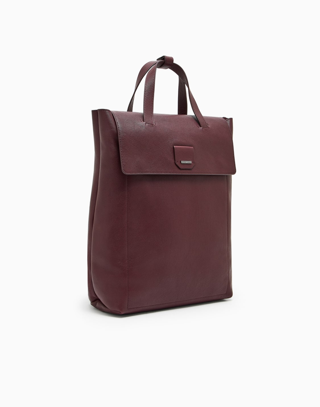 バックパック-バッファロレザ-バガンディ--emporio-armani