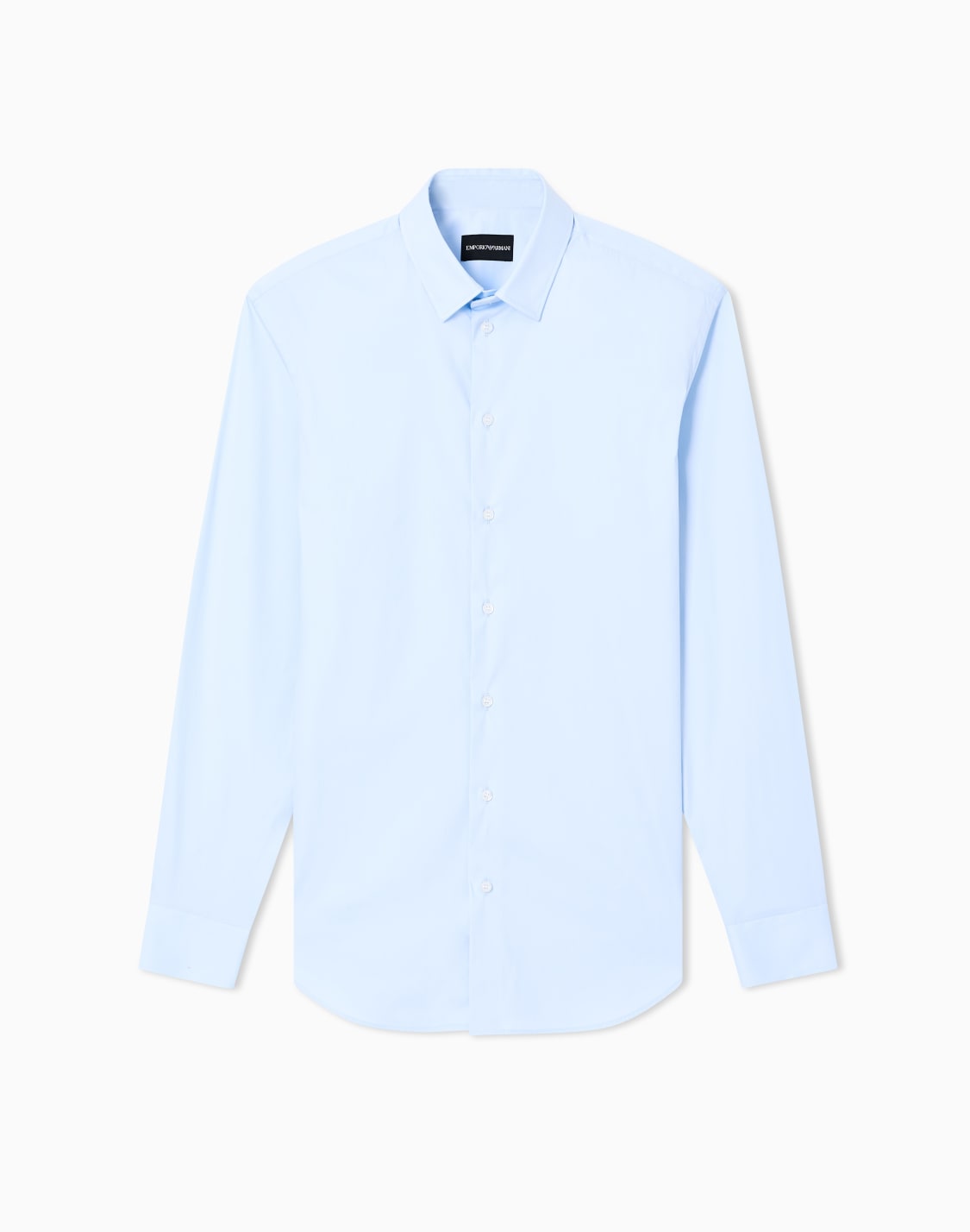 chemise-en-popeline-de-coton-stretch-bleu-clair--emporio-armani