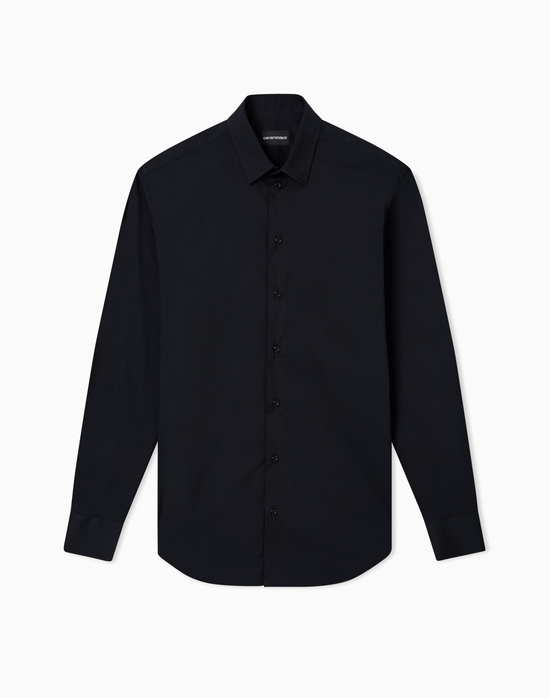 stretch-cotton-poplin-shirt-black--emporio-armani