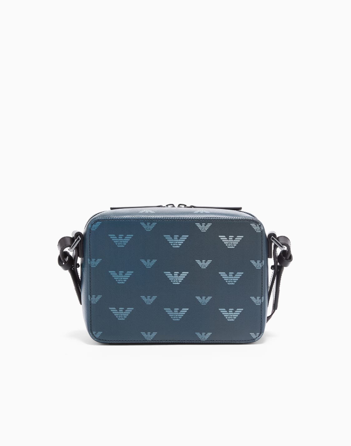 minitasche-aus-beschichtetem-canvas-mit-allover-adlerprint-blau--emporio-armani
