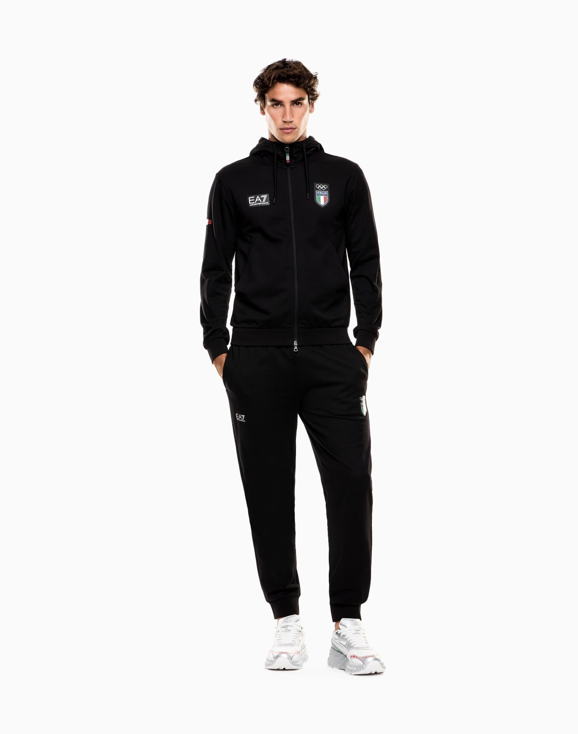 italia-team-milano-cortina-2026-tuta-in-cotone-nero--ea7