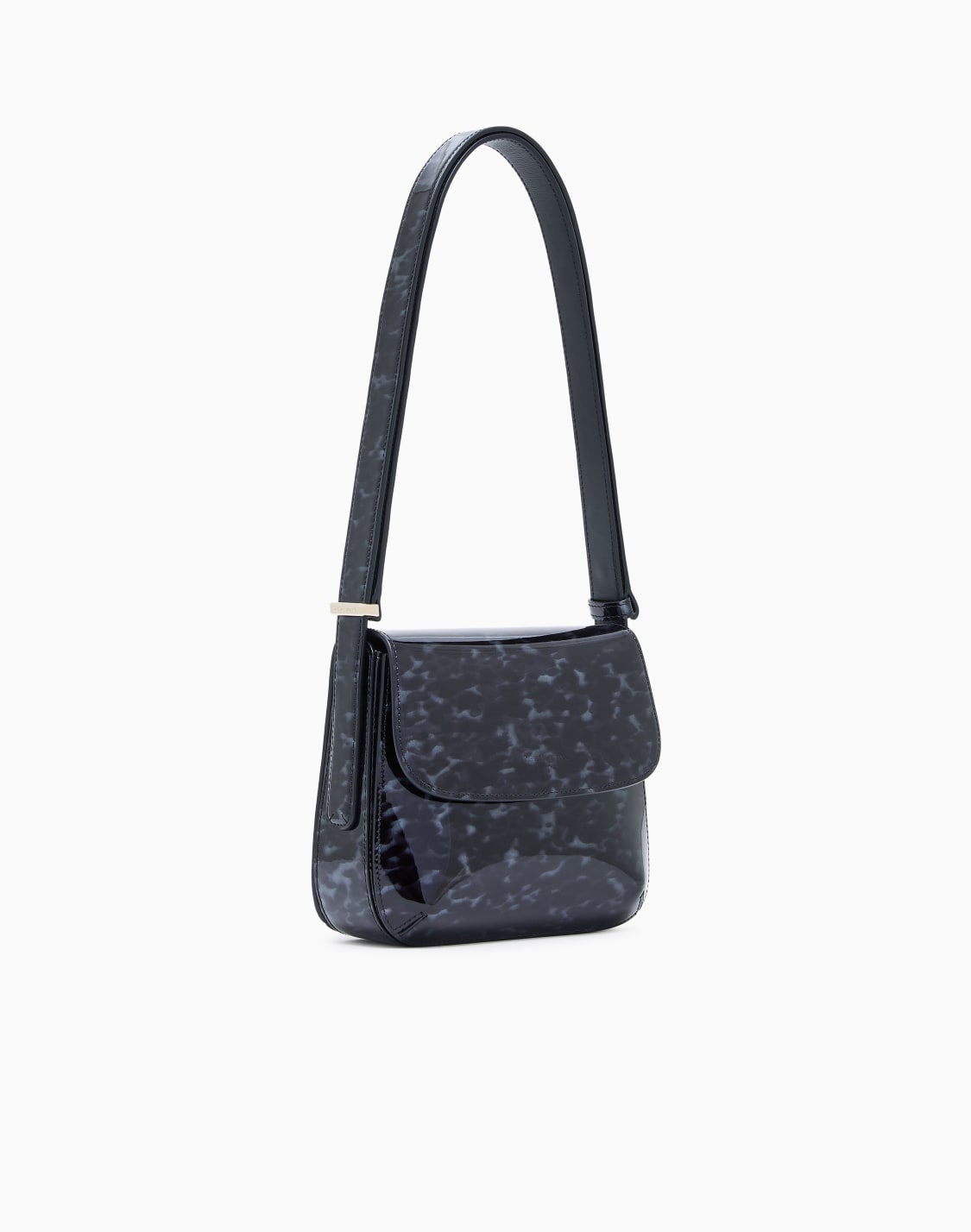 ジョルジオ-アルマニ-ラ-プリマ-バッグ-べっ甲柄パテントレザ-ブラック--giorgio-armani