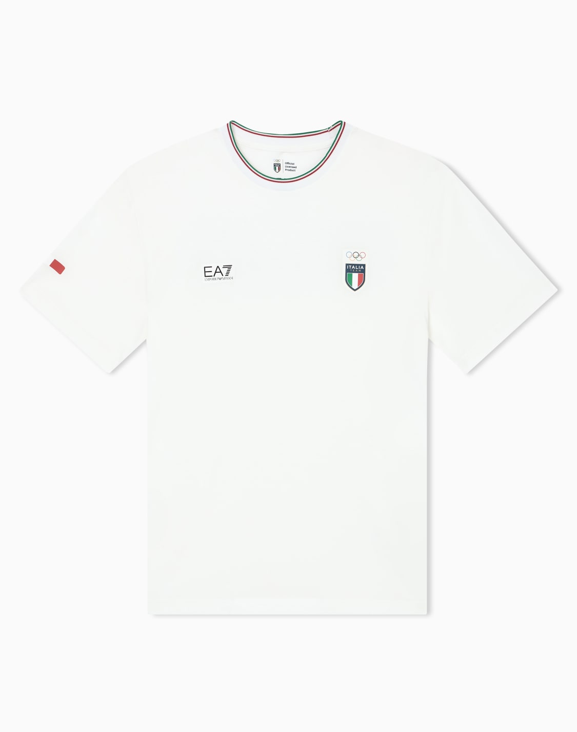 italia-team-milano-cortina-2026-t-shirt-girocollo-a-manica-corta-in-jersey-stretch-bianco--ea7