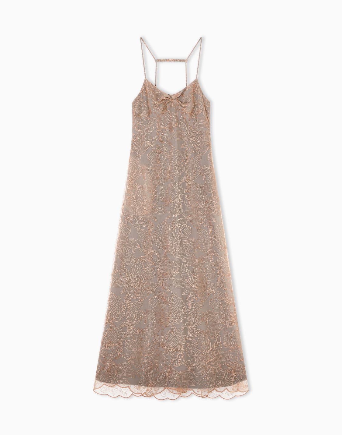 tulle-dress-with-lurex-flower-embroidery-beige--emporio-armani