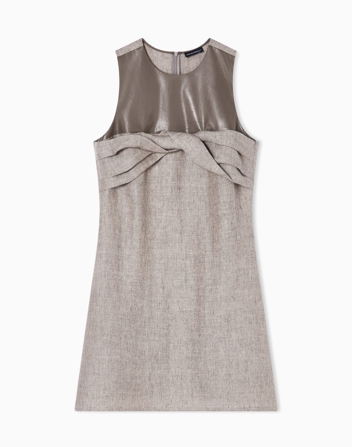 robe-en-toile-paisse-de-lin-beige--emporio-armani