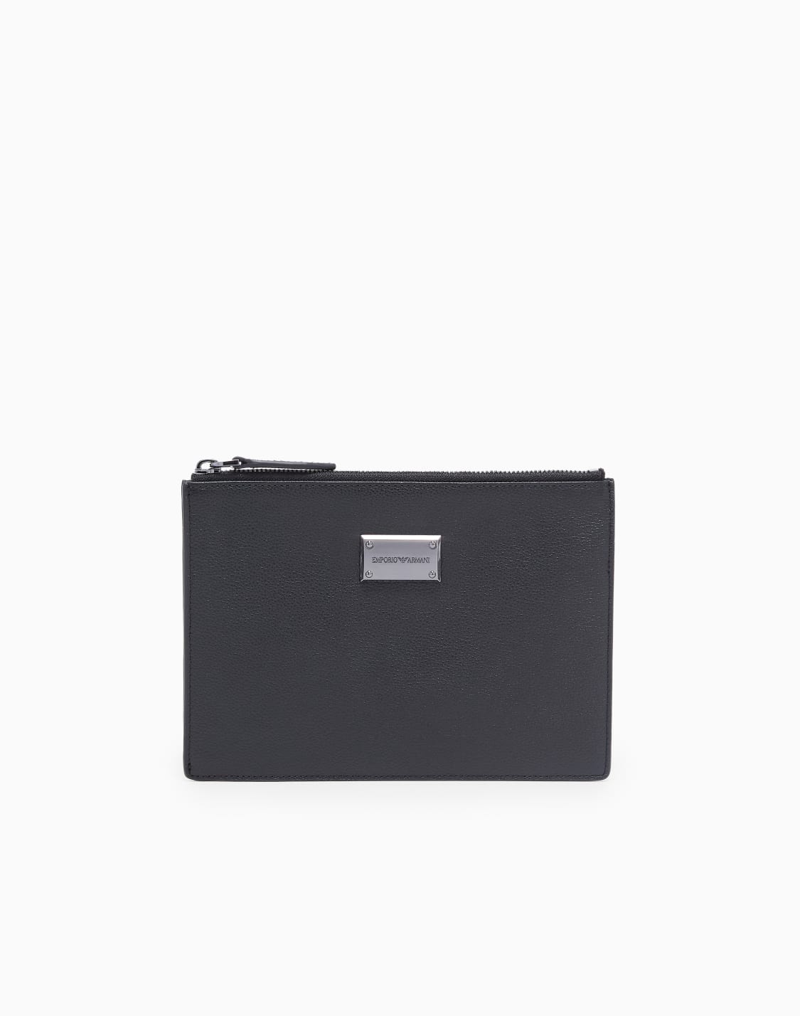 bolso-de-mano-de-piel-abatanada-negro--emporio-armani