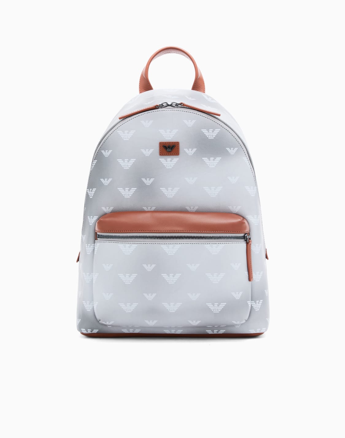 backpack-in-coated-canvas-with-all-over-eagle-grey--emporio-armani