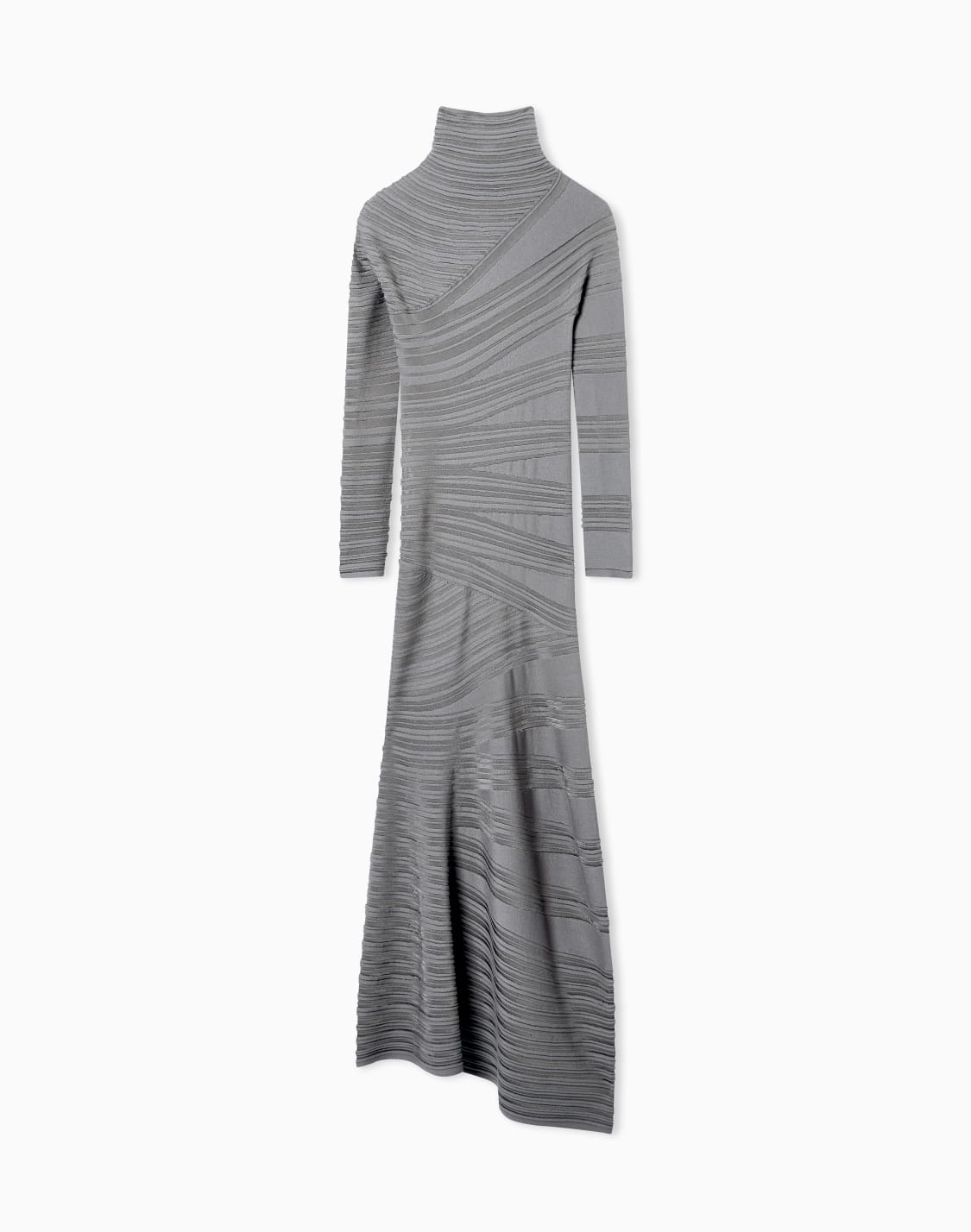 robe-mi-longue-en-jersey-de-viscose-et-laine-vert--giorgio-armani