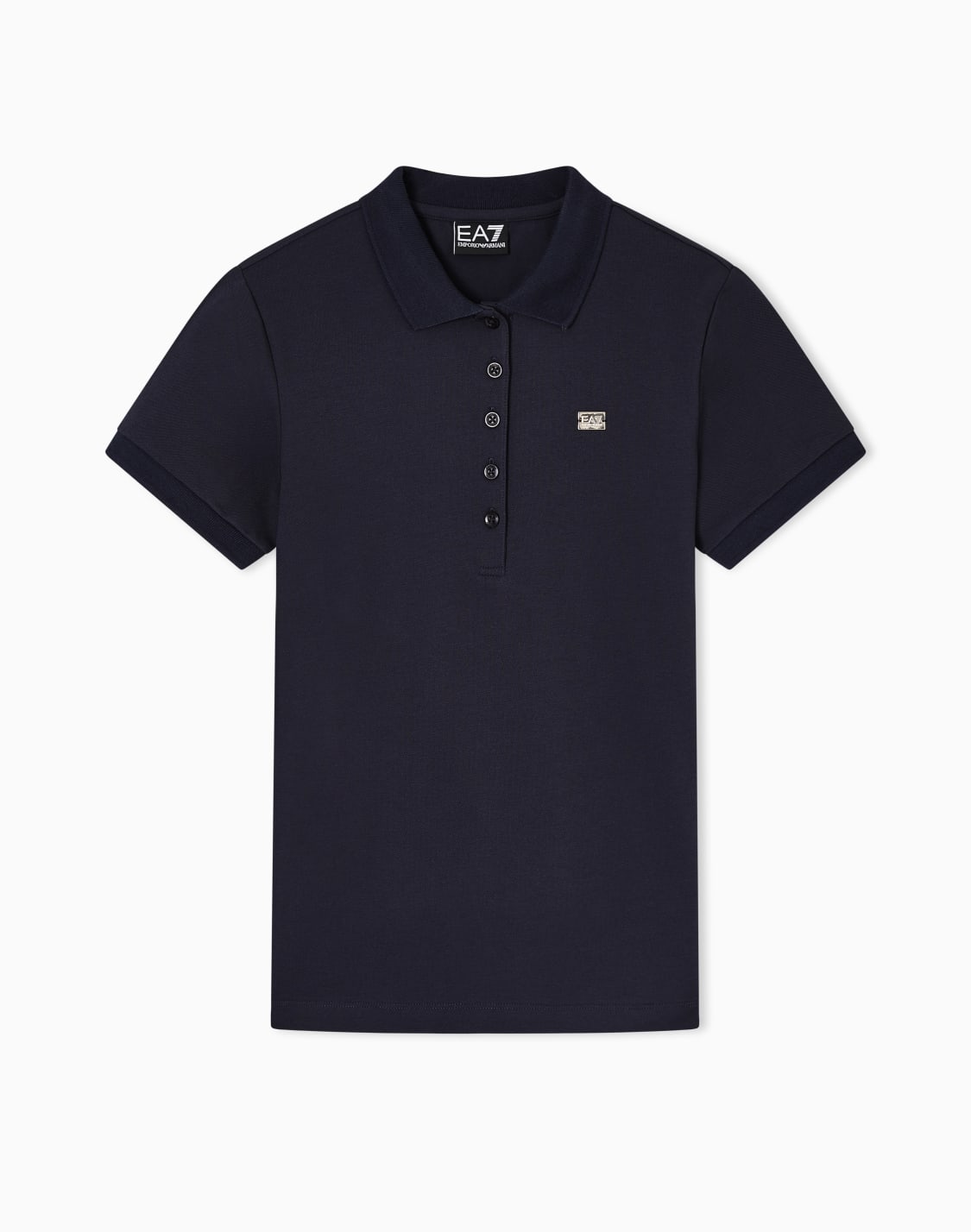 core-lady-ポロシャツ-ストレッチコットンジャジ-ネイビブル--ea7