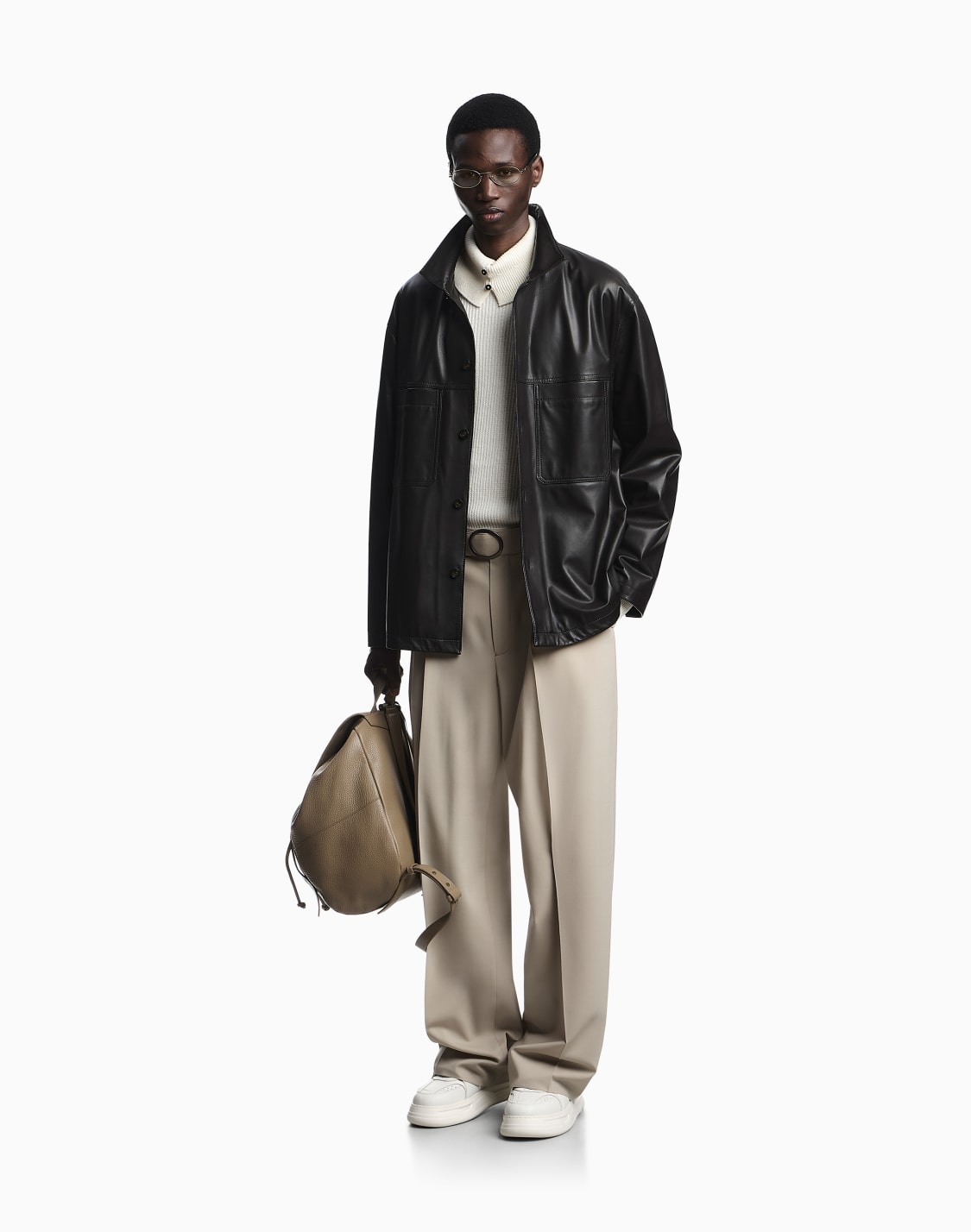 trousers-with-pleats-and-belt-in-stretch-wool-canvas-beige--emporio-armani