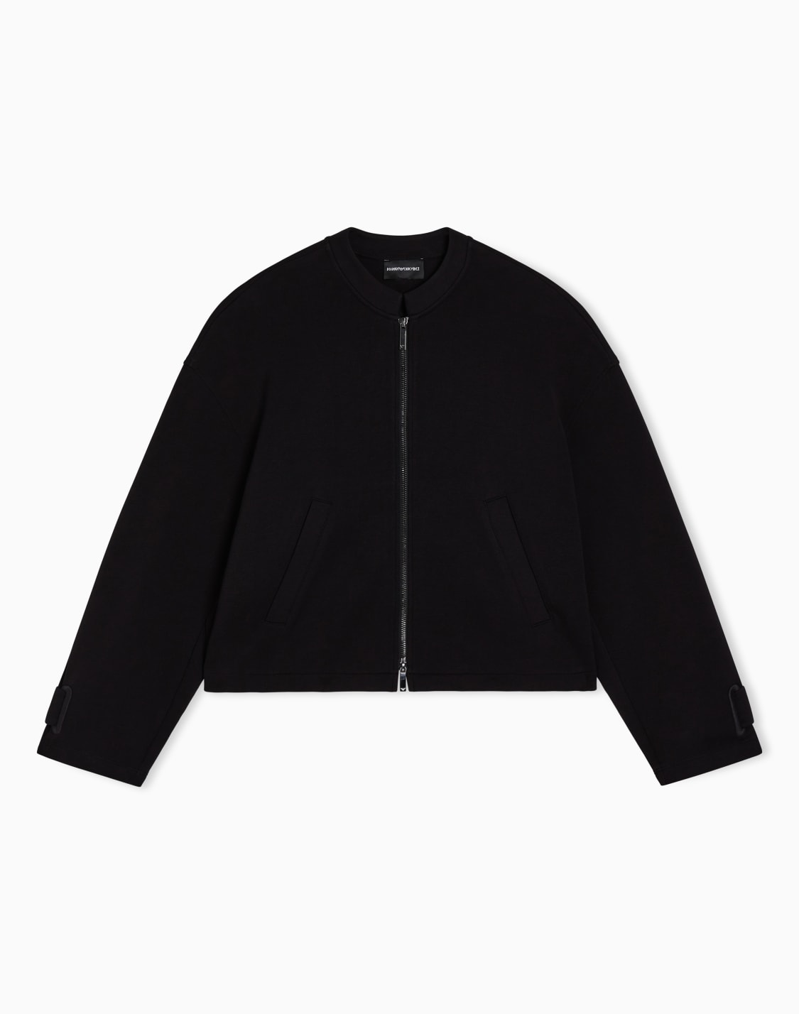 stretch-double-jersey-blouson-negro--emporio-armani