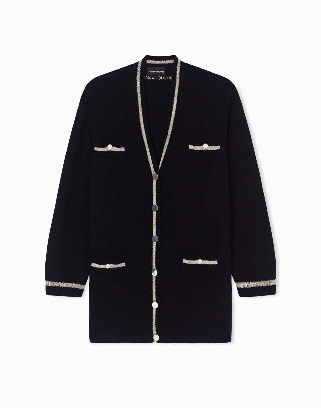 春節-カディガン-ウルカシミア混紡-ブラック--emporio-armani