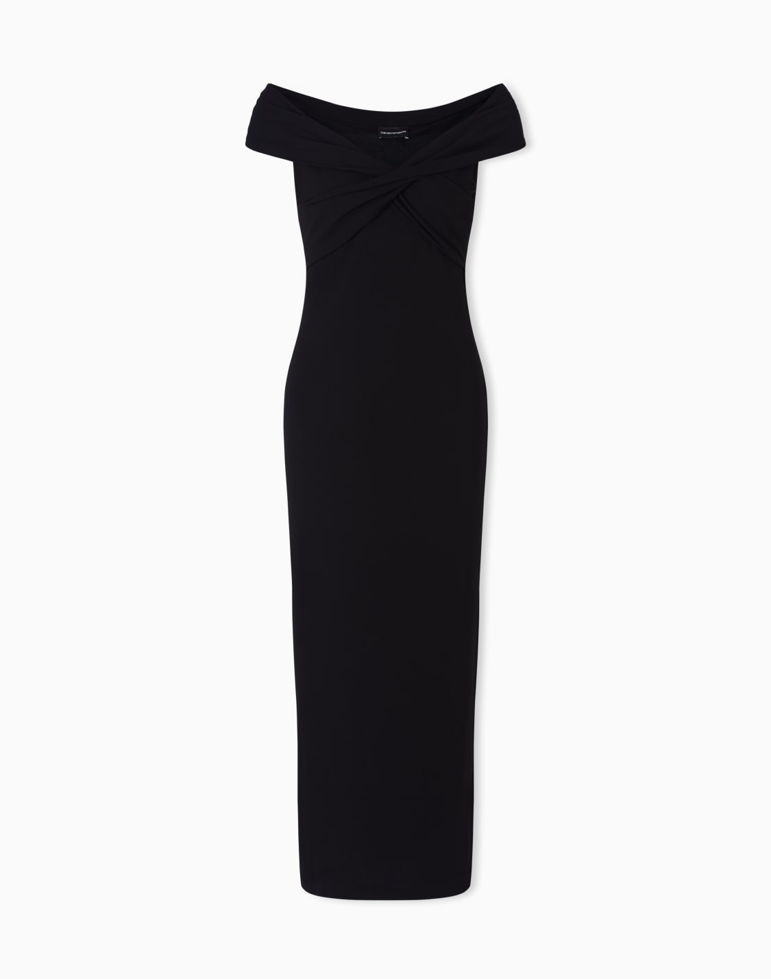 dress-with-crossover-neckline-in-interlock-black--emporio-armani