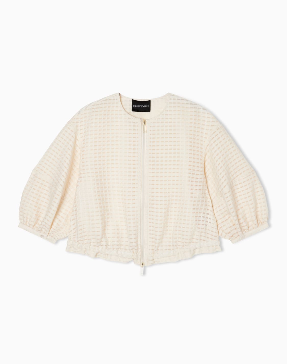 vichy-3d-jacquard-blouson-ホワイト--emporio-armani