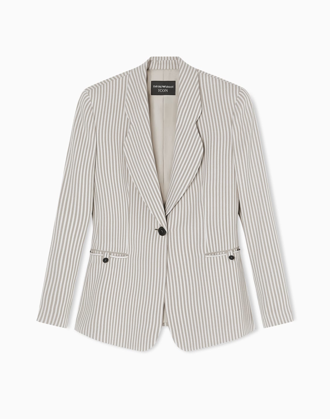 giacca-monopetto-in-crepe-fluido-rigato-icon-beige--emporio-armani