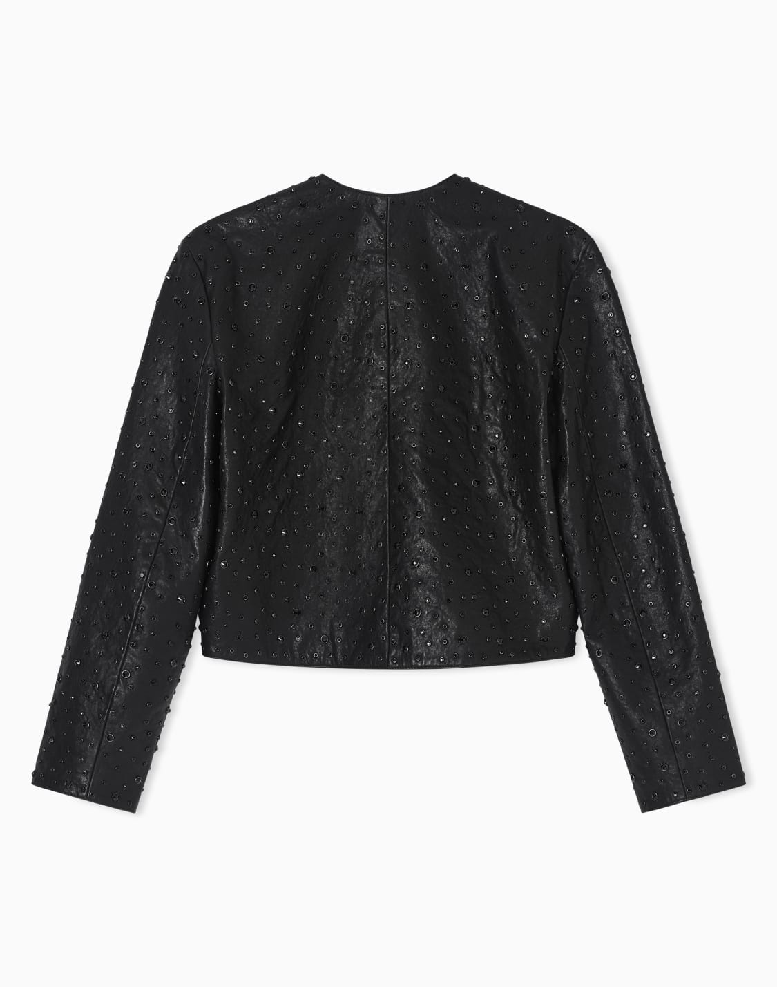 giacca-boxy-in-nappa-di-agnello-vegetale-con-cristalli-all-over-nero--emporio-armani