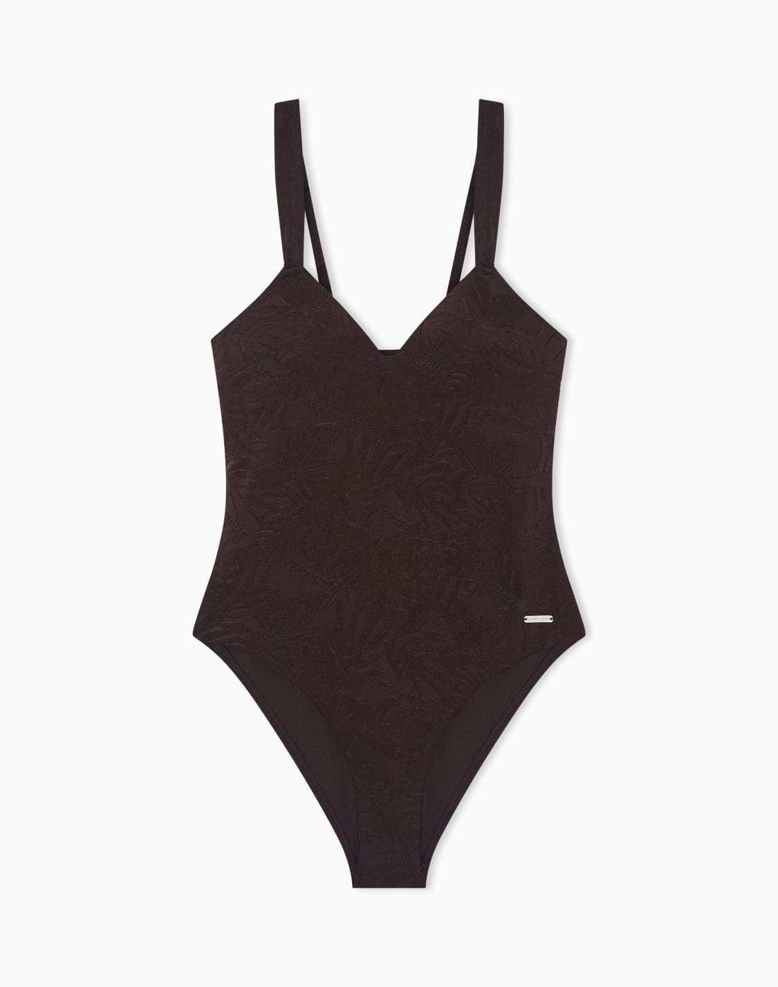 ワンピス水着-ライクラ-リフジャカド-パッド入り-ブラウン--emporio-armani