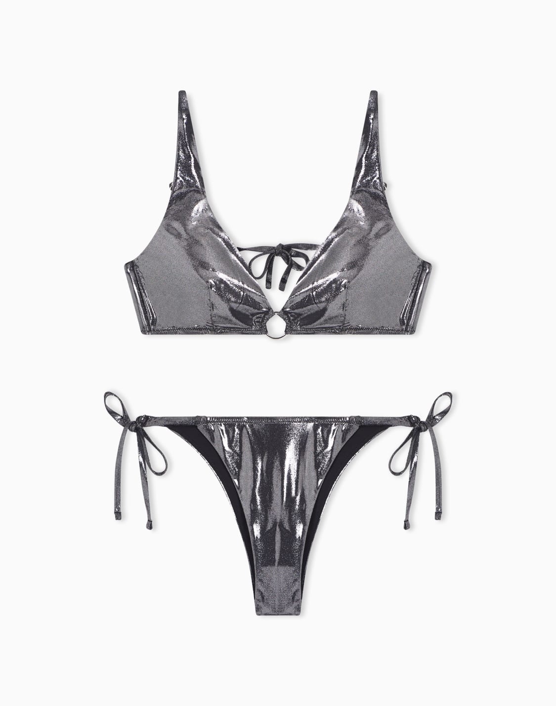 bikini-triangle-voile-en-tissu-mtallis-asv-noir--emporio-armani