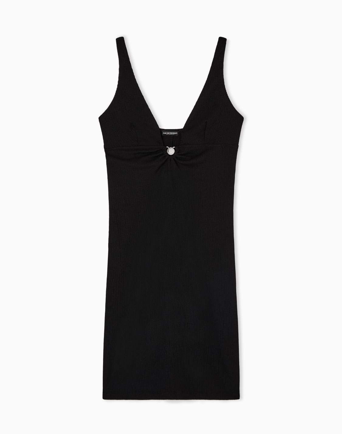 robe-de-plage-en-lycra-textur-noir--emporio-armani