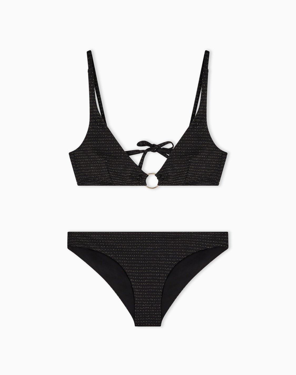 triangel-bikini-aus-wattiertem-lycra-und-lurex-schwarz--emporio-armani
