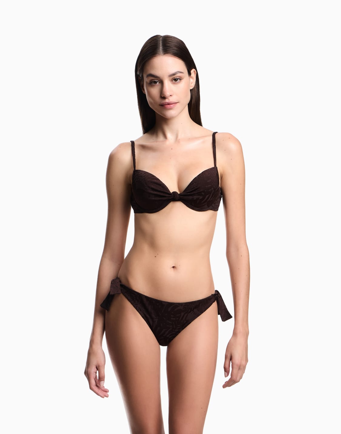 プッシュアップブラ-ビキニ-ライクラ-リフジャカド-ブラウン--emporio-armani