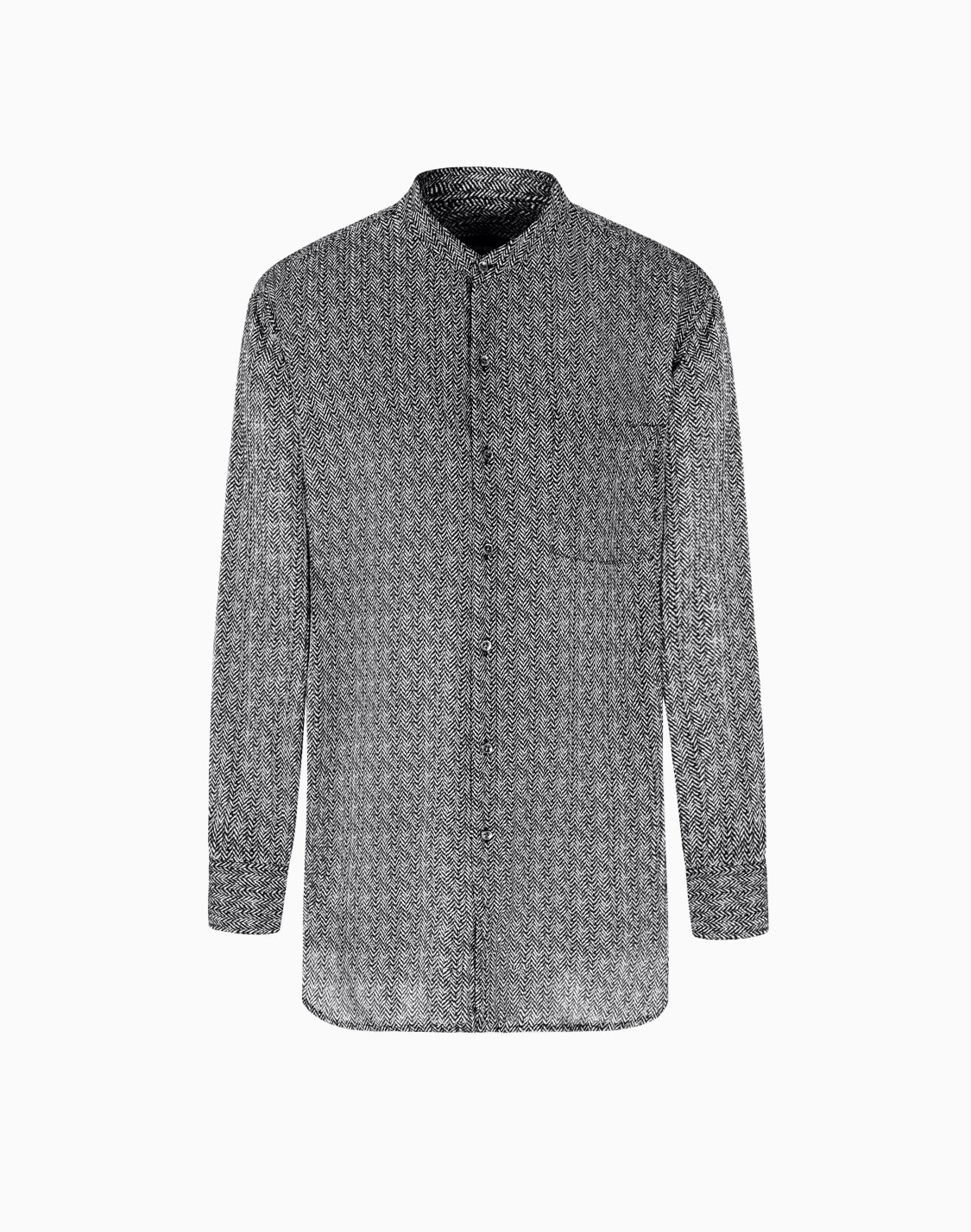 hemd-aus-viskose-und-seide-mit-fischgrat-print-gemustert--giorgio-armani