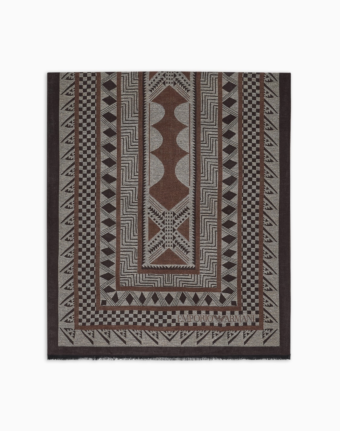 stole-in-a-turkish-patterned-jacquard-brown--emporio-armani