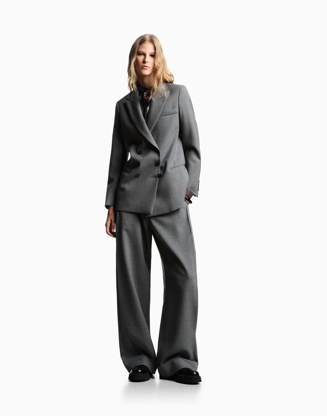 blazer-double-boutonnage-en-crpe-de-laine-mouline-gris--emporio-armani
