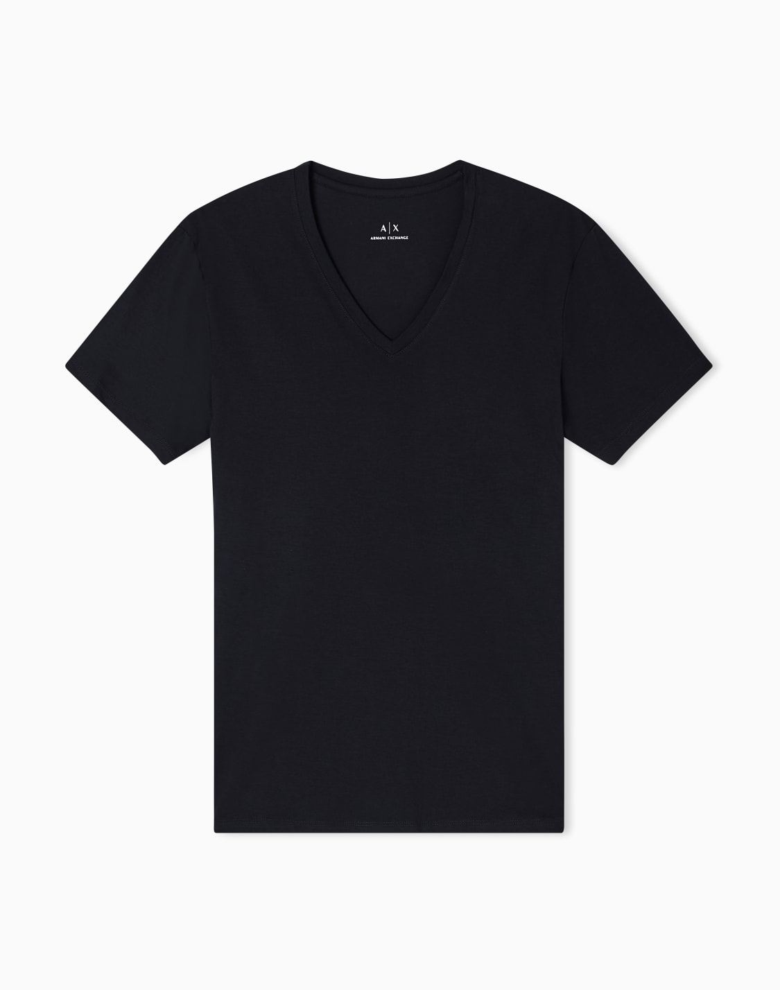 피마-코튼-저지-소재의-레귤러-핏-티셔츠-블랙--armani-exchange