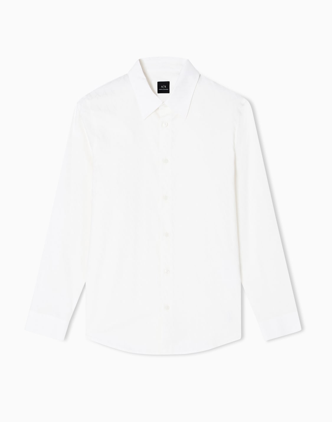 オルオバジャカドロゴ-長袖シャツ-ホワイト--armani-exchange