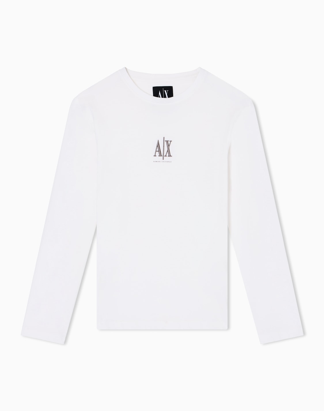 long-sleeved-t-shirt-with-embroidered-logo-bianco--armani-exchange