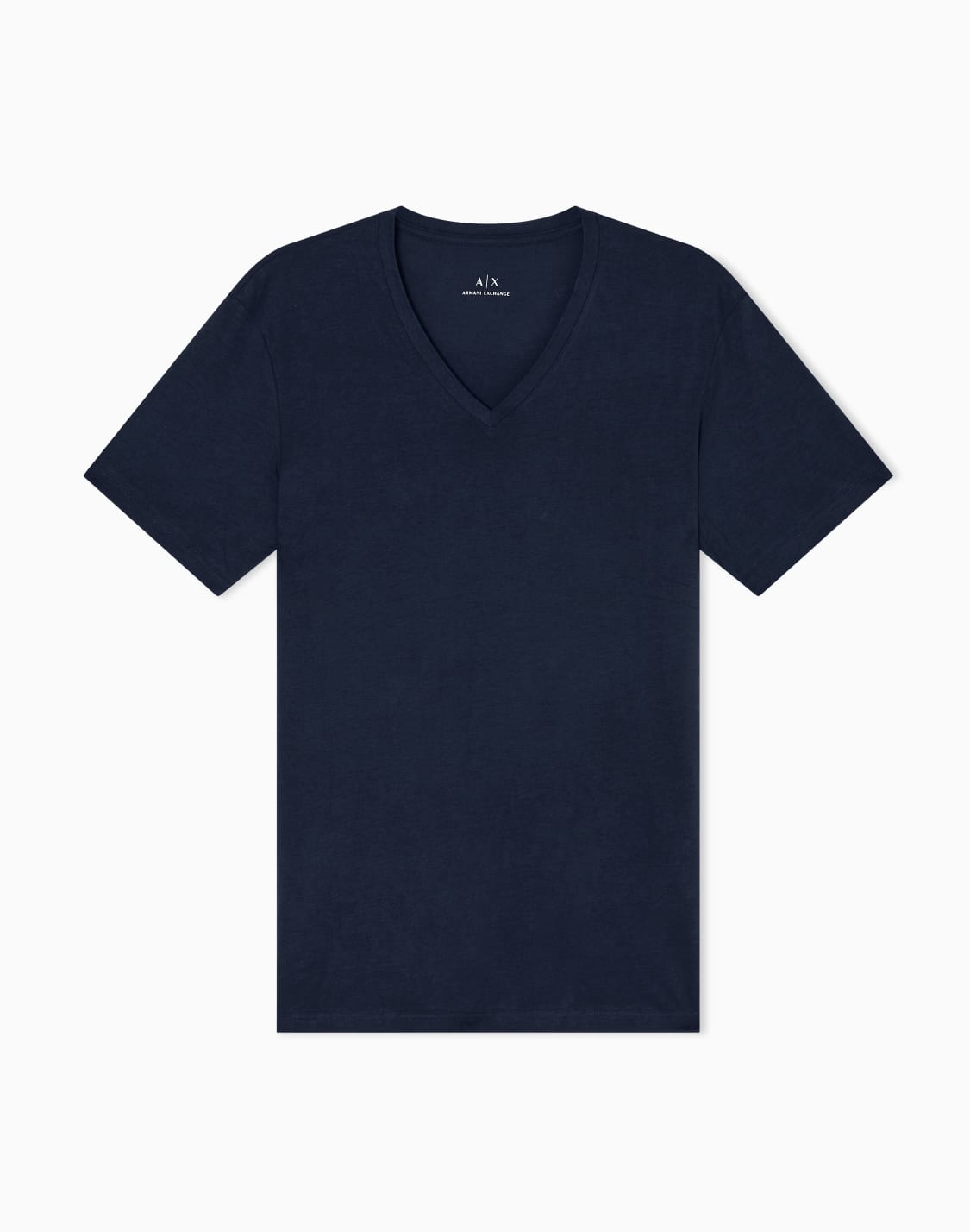 t-shirt-slim-fit-en-jersey-de-coton-pima-bleu-marine--armani-exchange