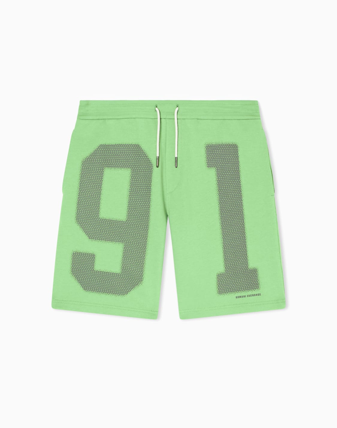 91ロゴ-スウェットショツ-グリン--armani-exchange