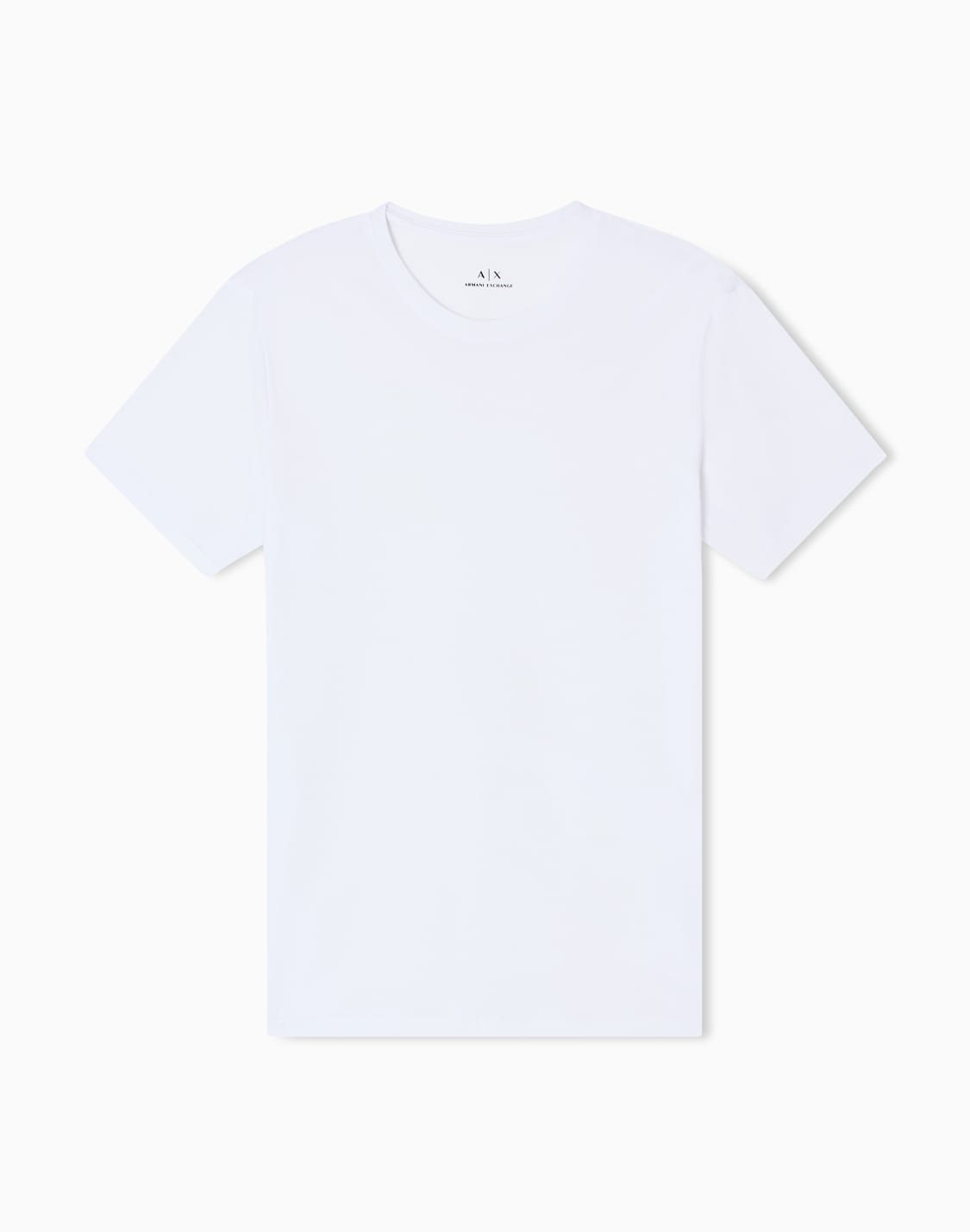 t-shirt-slim-fit-en-coton-pima-blanc--armani-exchange