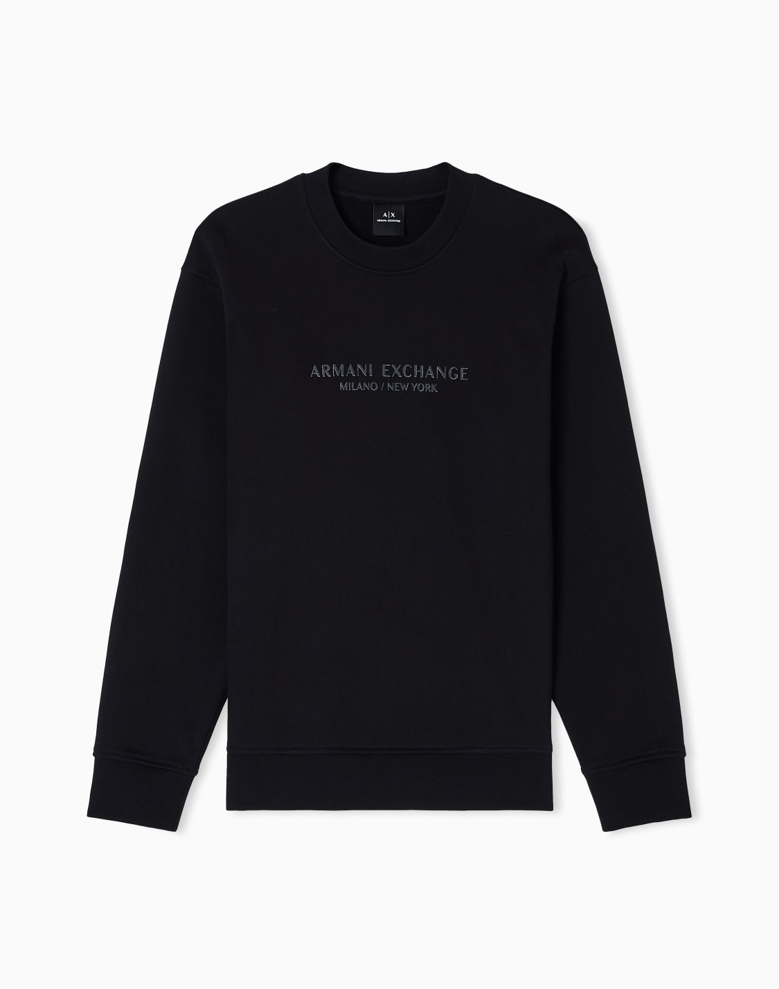 sweatshirt-mit-rundhalsausschnitt-und-farblich-abgestimmtem-logo-schwarz--armani-exchange
