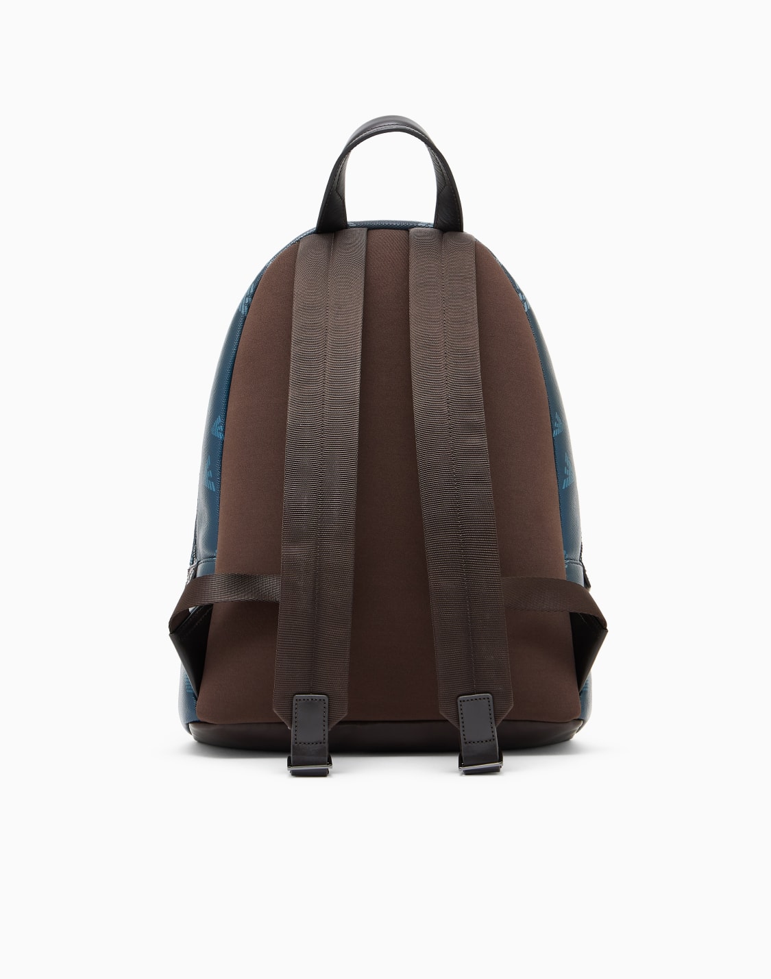 backpack-in-coated-canvas-with-all-over-eagle-blue--emporio-armani