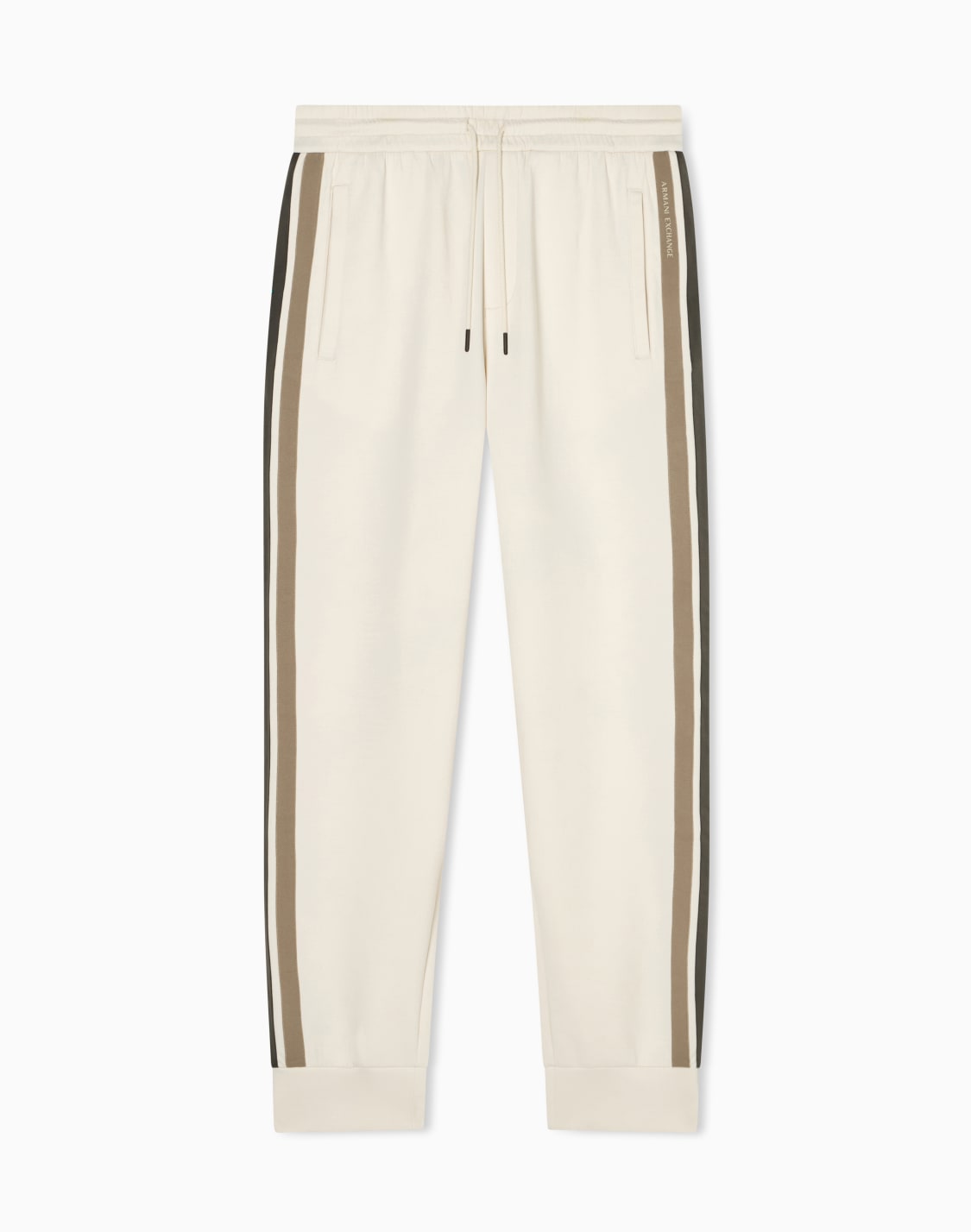 structured-sweatpants-in-stretch-bonded-cotton-white--armani-exchange