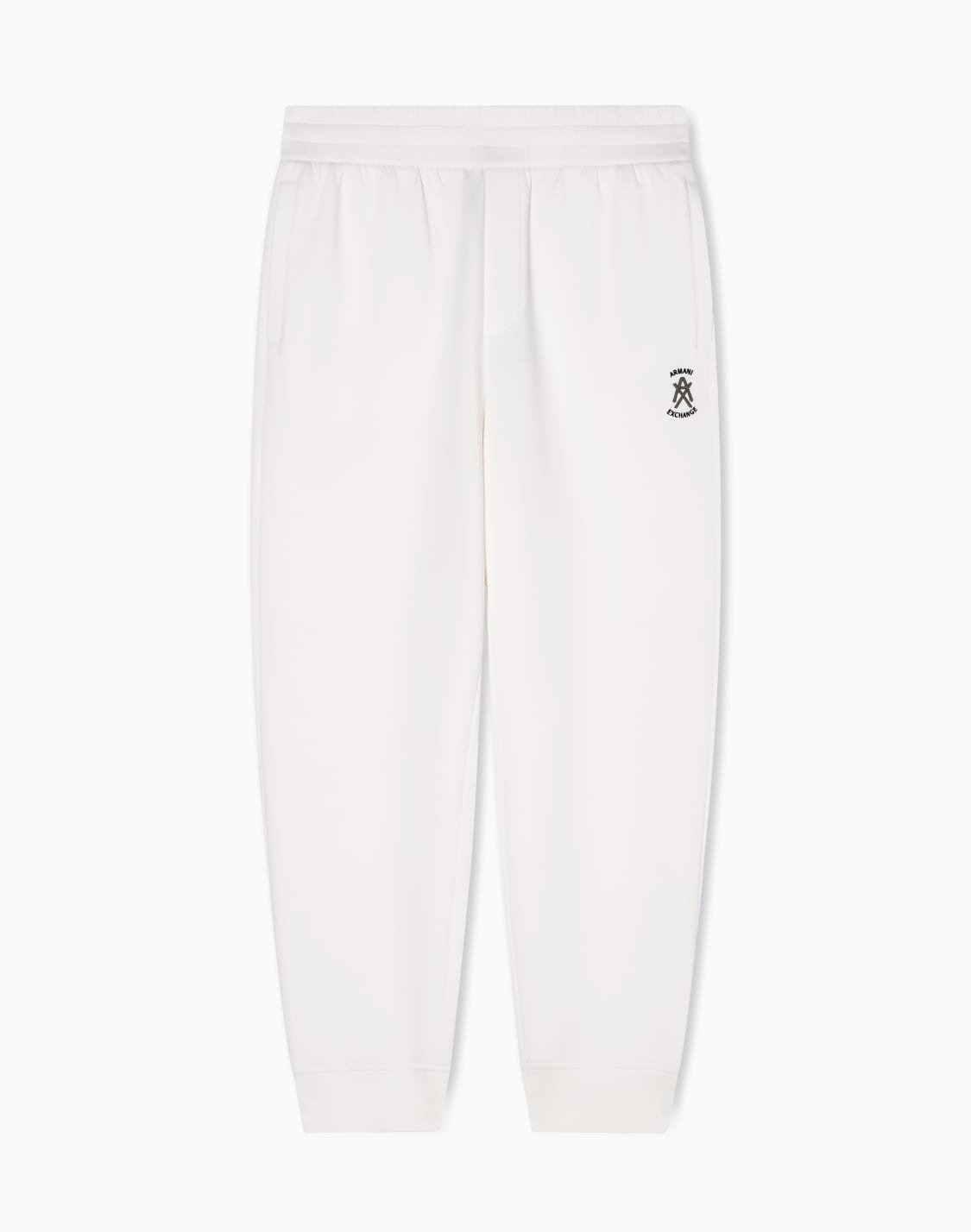 jogger-trousers-in-bonded-fabric-white--armani-exchange