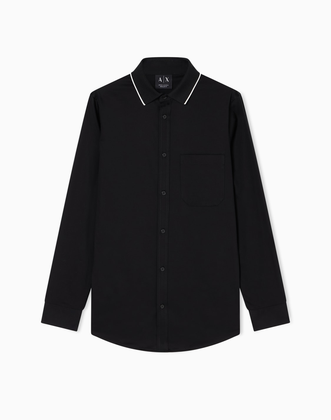 cotton-shirt-black--armani-exchange