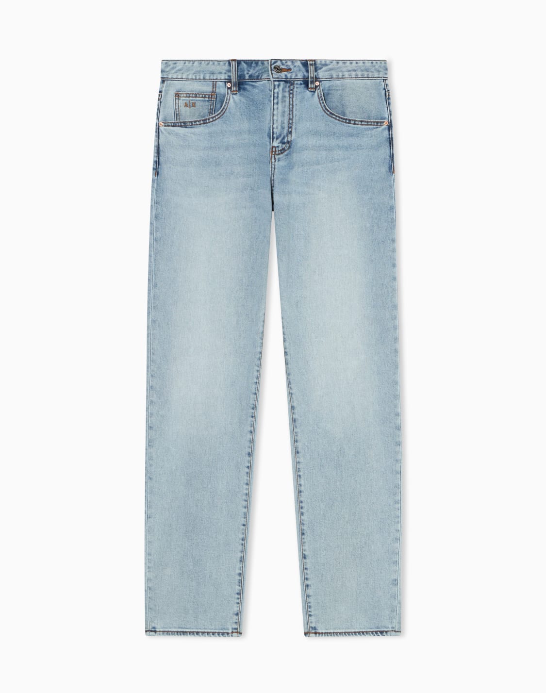 ストンウォッシュ-コンフォトスリムフィット-デニムパンツ-ブル--armani-exchange