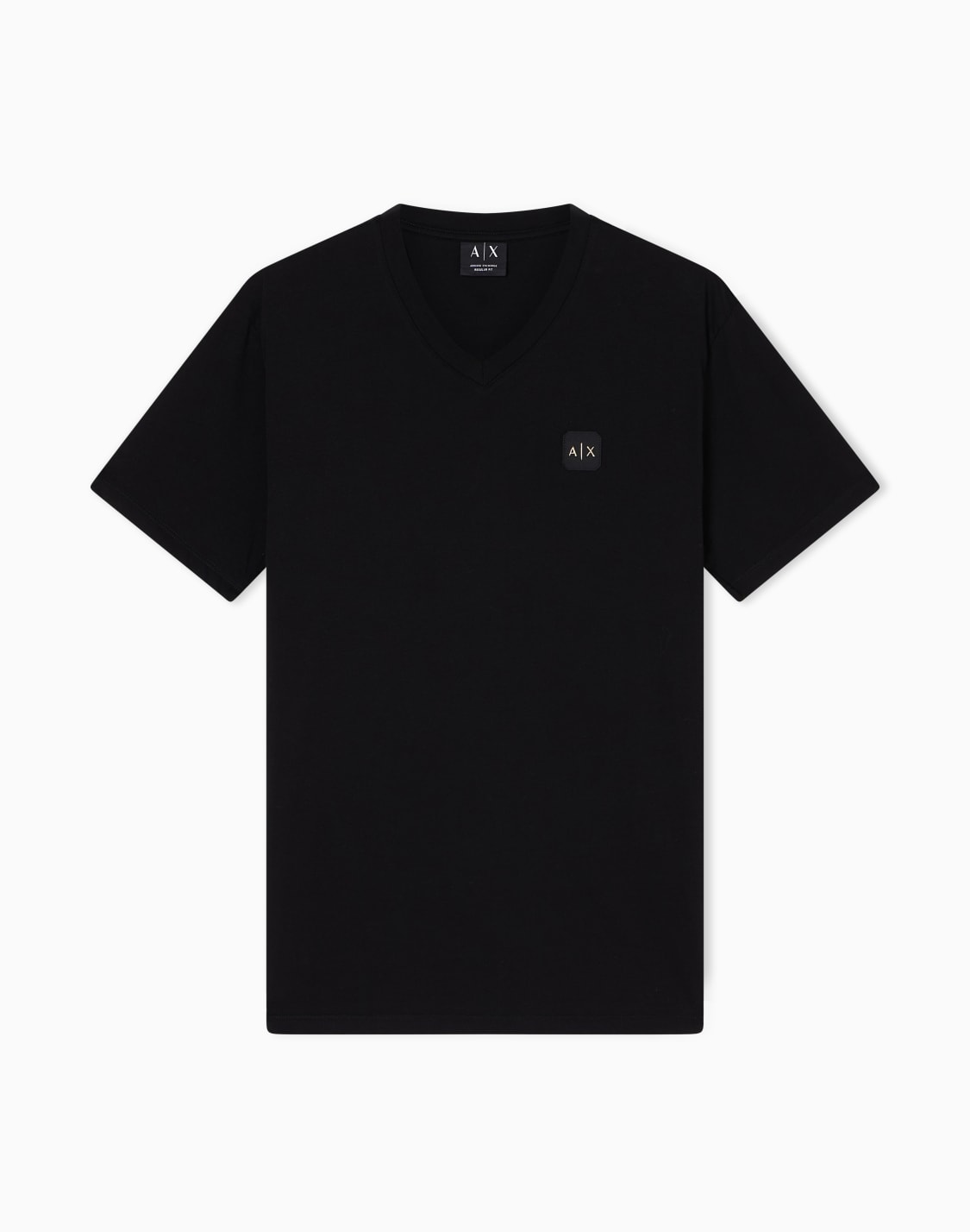regular-fit-cotton-t-shirt-negro--armani-exchange