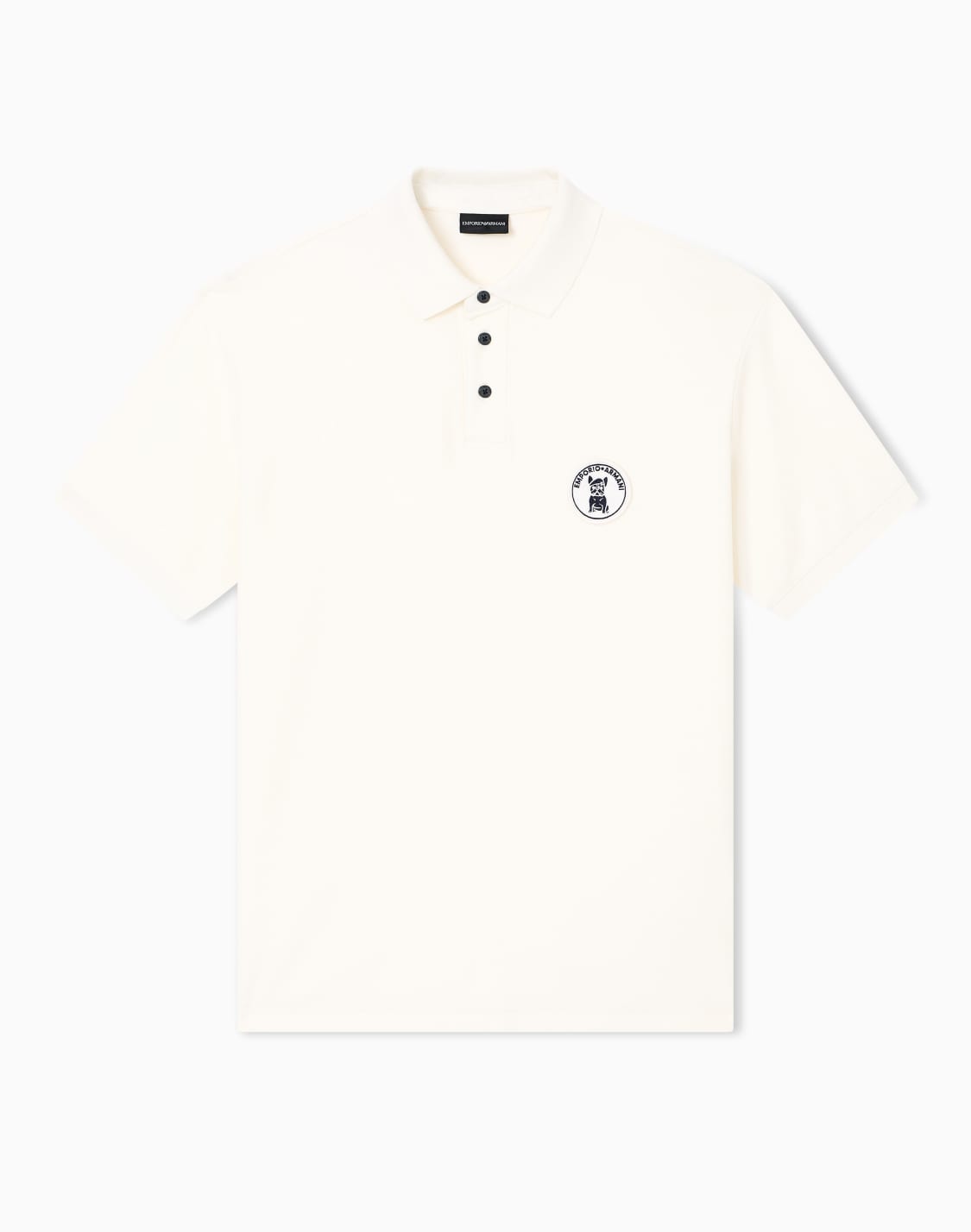 ポロシャツ-ベジュ--emporio-armani