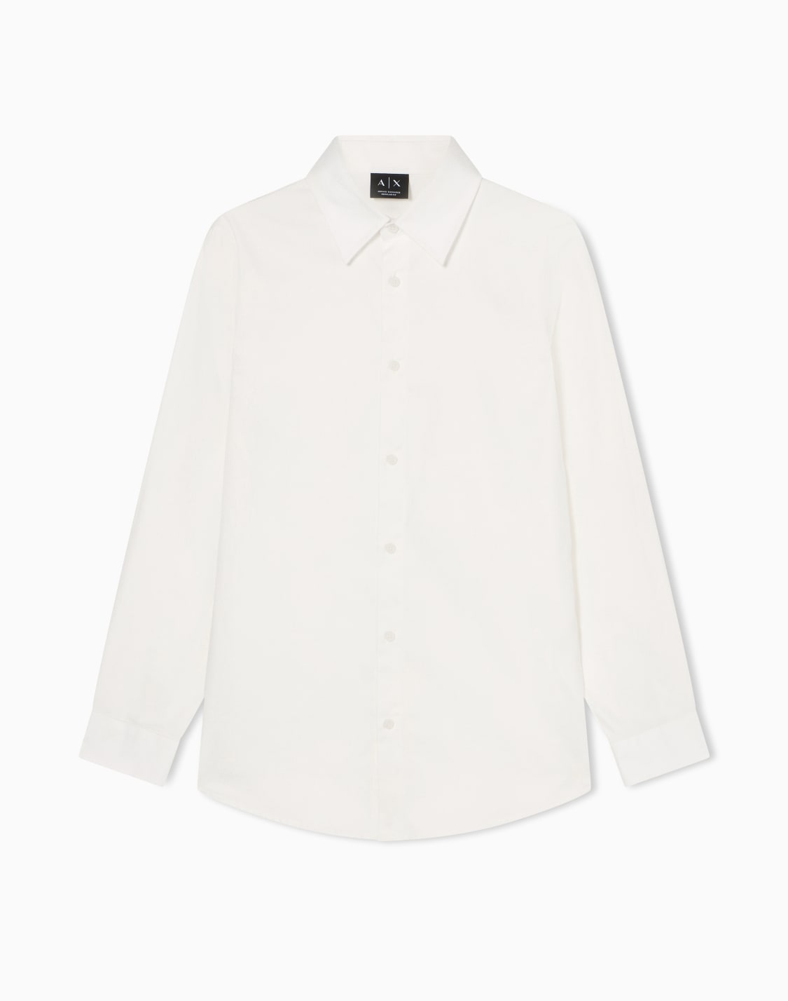 ダイアゴナル-オルオバジャカドロゴ-シャツ-ホワイト--armani-exchange