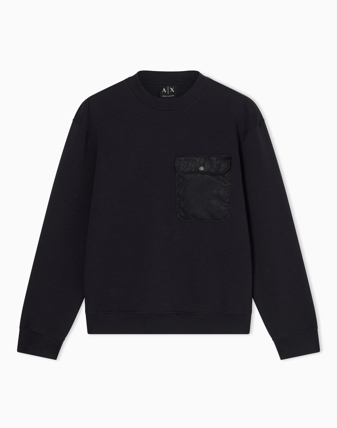 stretch-bonded-cotton-sweatshirt-bleu-marine--armani-exchange