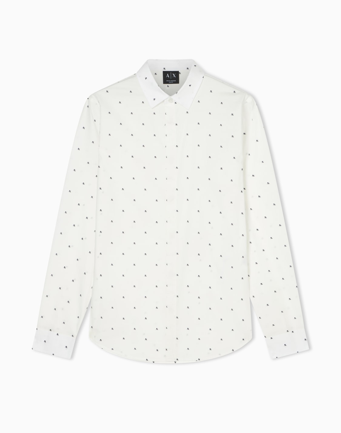 slim-fit-micro-pattern-shirt-white--armani-exchange
