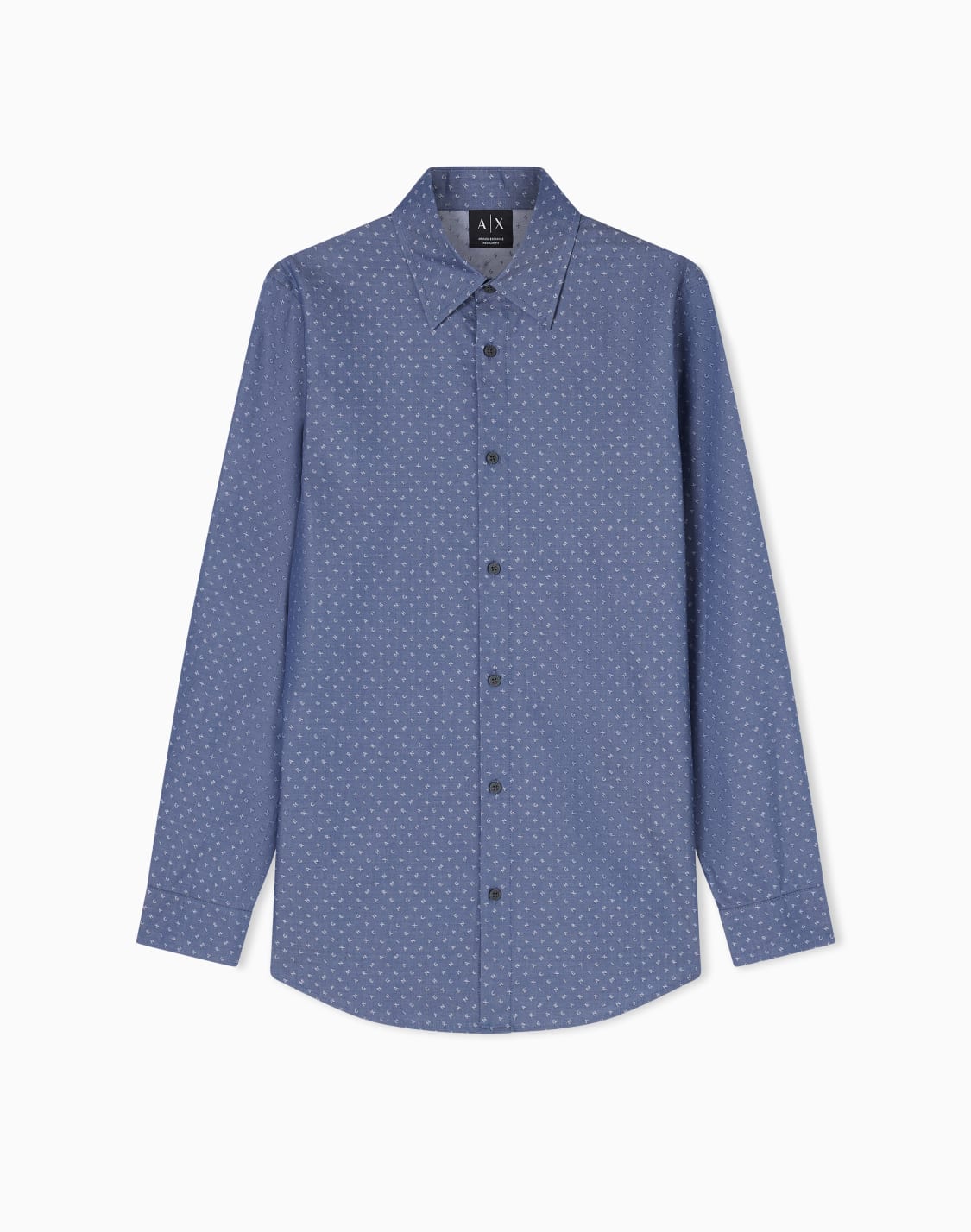 cotton-shirt-blue--armani-exchange