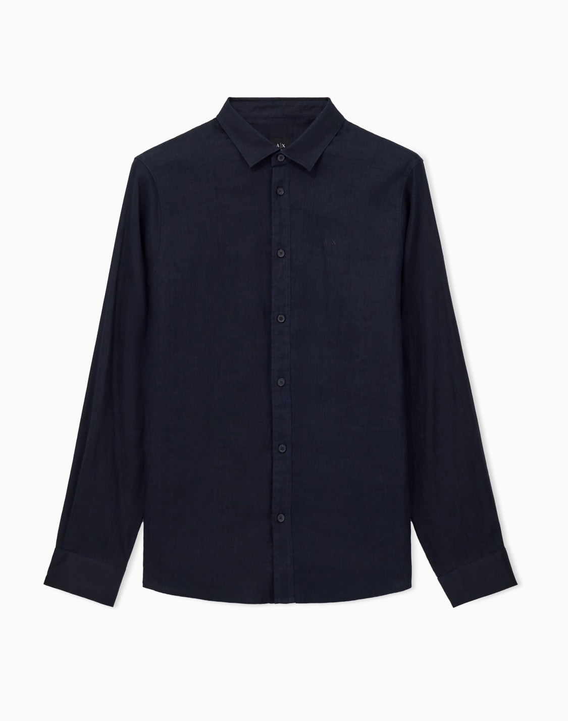 regular-fit-linen-shirt-azul-marino--armani-exchange