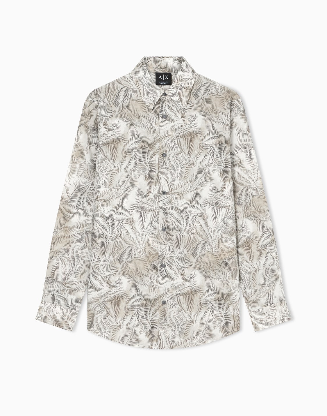 oversized-cotton-shirt-beige--armani-exchange