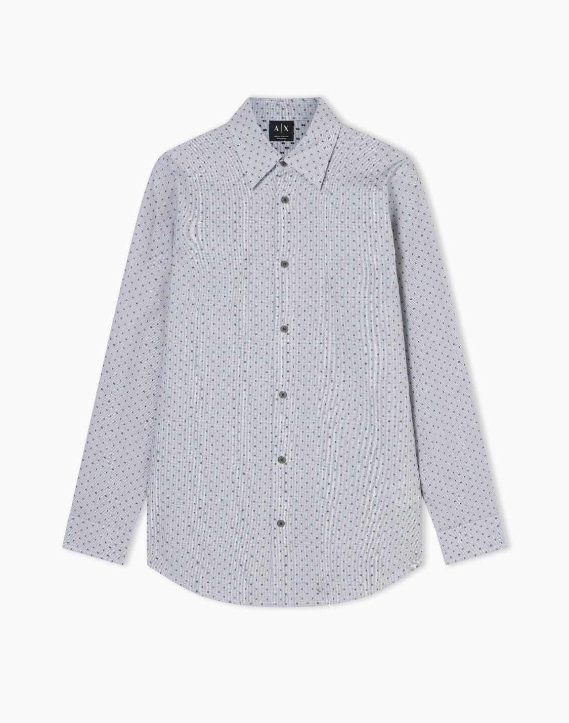 cotton-shirt-blue--armani-exchange